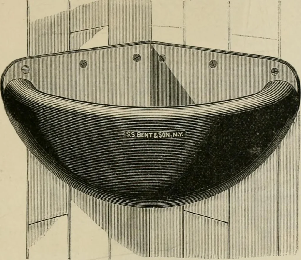 An illustration from Catalogue of improved and patented stable fittings and fixtures, brass, bronzed and nickel plated; poultry yard appliances, dog kennels, door and window guards, &c., &c., 1886, leaf 74