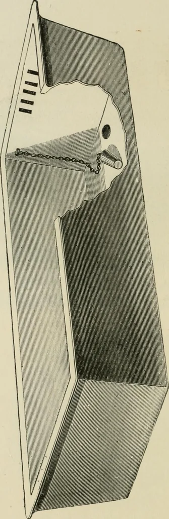 An illustration from Catalogue of improved and patented stable fittings and fixtures, brass, bronzed and nickel plated; poultry yard appliances, dog kennels, door and window guards, &c., &c., 1886, leaf 75