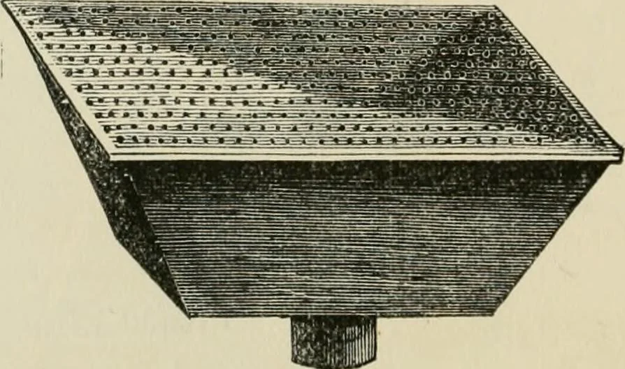 An illustration from Catalogue of improved and patented stable fittings and fixtures, brass, bronzed and nickel plated; poultry yard appliances, dog kennels, door and window guards, &c., &c., 1886, leaf 77