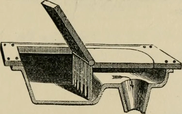 An illustration from Catalogue of improved and patented stable fittings and fixtures, brass, bronzed and nickel plated; poultry yard appliances, dog kennels, door and window guards, &c., &c., 1886, leaf 78