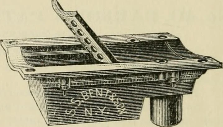 An illustration from Catalogue of improved and patented stable fittings and fixtures, brass, bronzed and nickel plated; poultry yard appliances, dog kennels, door and window guards, &c., &c., 1886, leaf 79