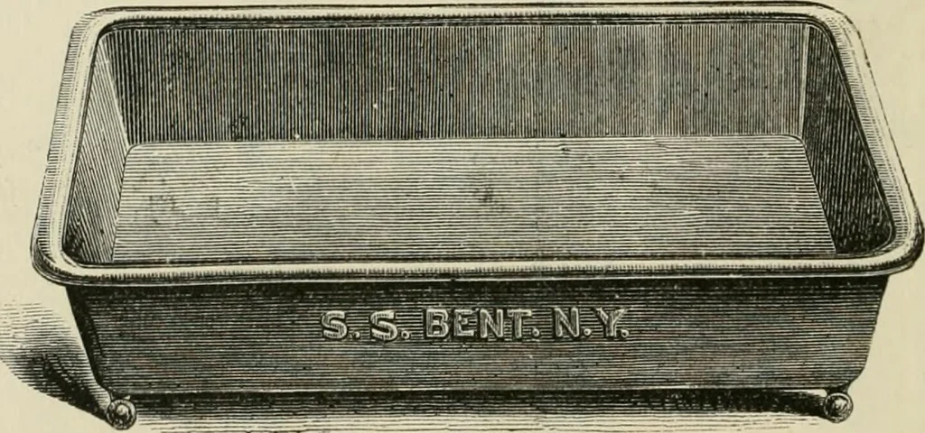 An illustration from Catalogue of improved and patented stable fittings and fixtures, brass, bronzed and nickel plated; poultry yard appliances, dog kennels, door and window guards, &c., &c., 1886, leaf 87
