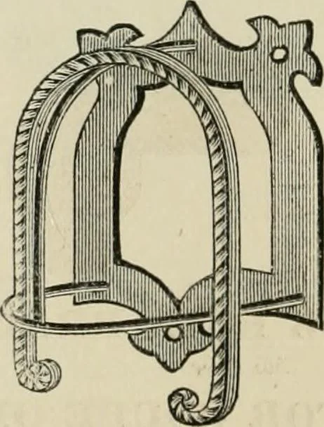An illustration from Catalogue of improved and patented stable fittings and fixtures, brass, bronzed and nickel plated; poultry yard appliances, dog kennels, door and window guards, &c., &c., 1886, leaf 89