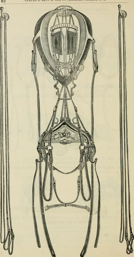 An illustration from Catalogue of improved and patented stable fittings and fixtures, brass, bronzed and nickel plated; poultry yard appliances, dog kennels, door and window guards, &c., &c., 1886, leaf 91