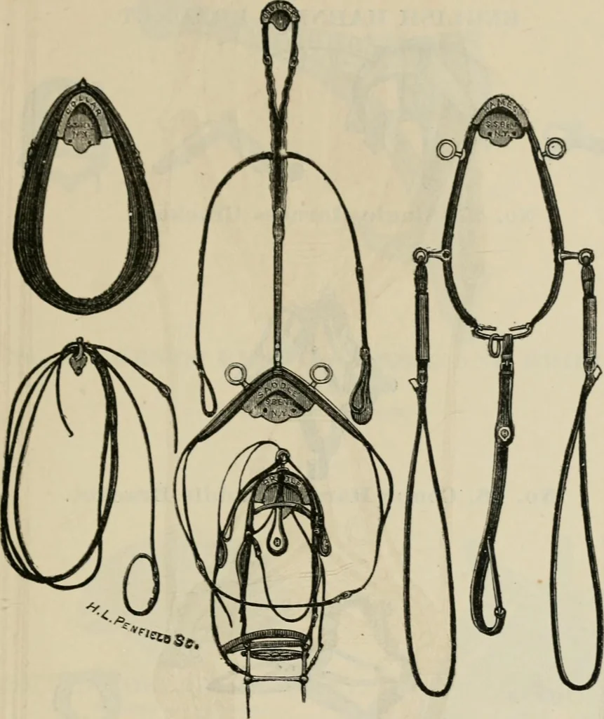 An illustration from Catalogue of improved and patented stable fittings and fixtures, brass, bronzed and nickel plated; poultry yard appliances, dog kennels, door and window guards, &c., &c., 1886, leaf 92