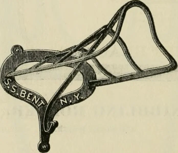 An illustration from Catalogue of improved and patented stable fittings and fixtures, brass, bronzed and nickel plated; poultry yard appliances, dog kennels, door and window guards, &c., &c., 1886, leaf 93