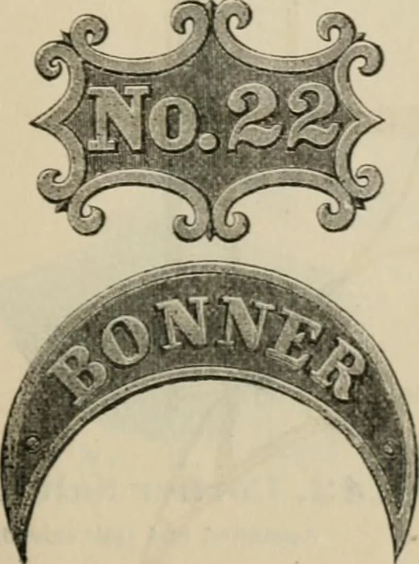 An illustration from Catalogue of improved and patented stable fittings and fixtures, brass, bronzed and nickel plated; poultry yard appliances, dog kennels, door and window guards, &c., &c., 1886, leaf 98