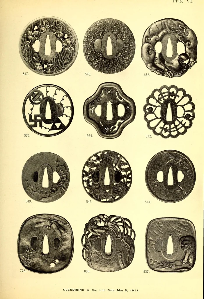 An illustration from Catalogue of a Japanese collection : the property of J.C. Hawkshaw, esq., M.A., of Hollycombe, Liphook, 1911, leaf 103