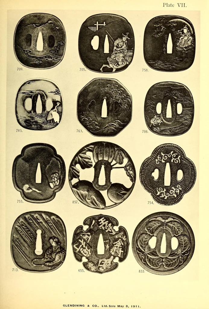 An illustration from Catalogue of a Japanese collection : the property of J.C. Hawkshaw, esq., M.A., of Hollycombe, Liphook, 1911, leaf 113
