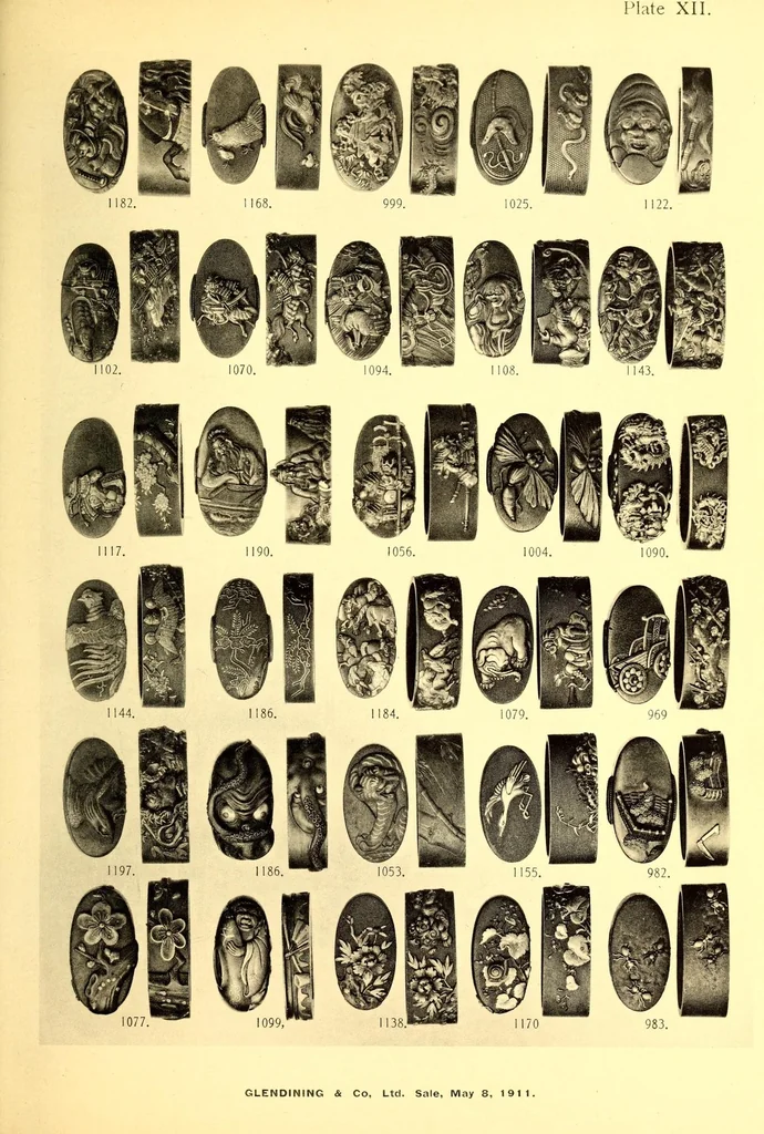 An illustration from Catalogue of a Japanese collection : the property of J.C. Hawkshaw, esq., M.A., of Hollycombe, Liphook, 1911, leaf 155