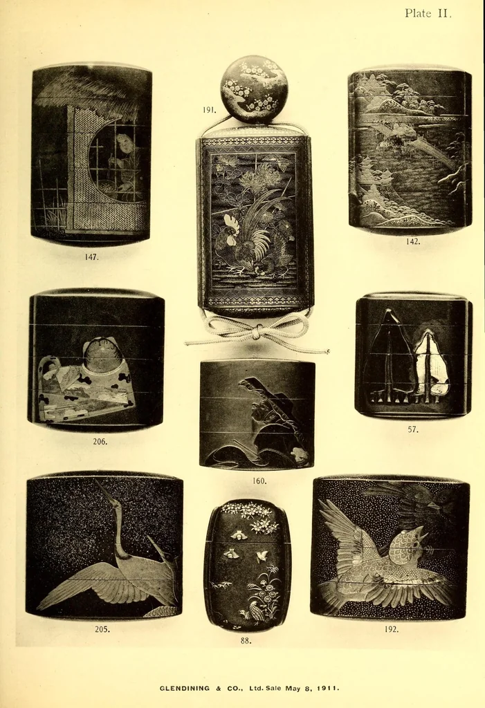 An illustration from Catalogue of a Japanese collection : the property of J.C. Hawkshaw, esq., M.A., of Hollycombe, Liphook, 1911, leaf 39