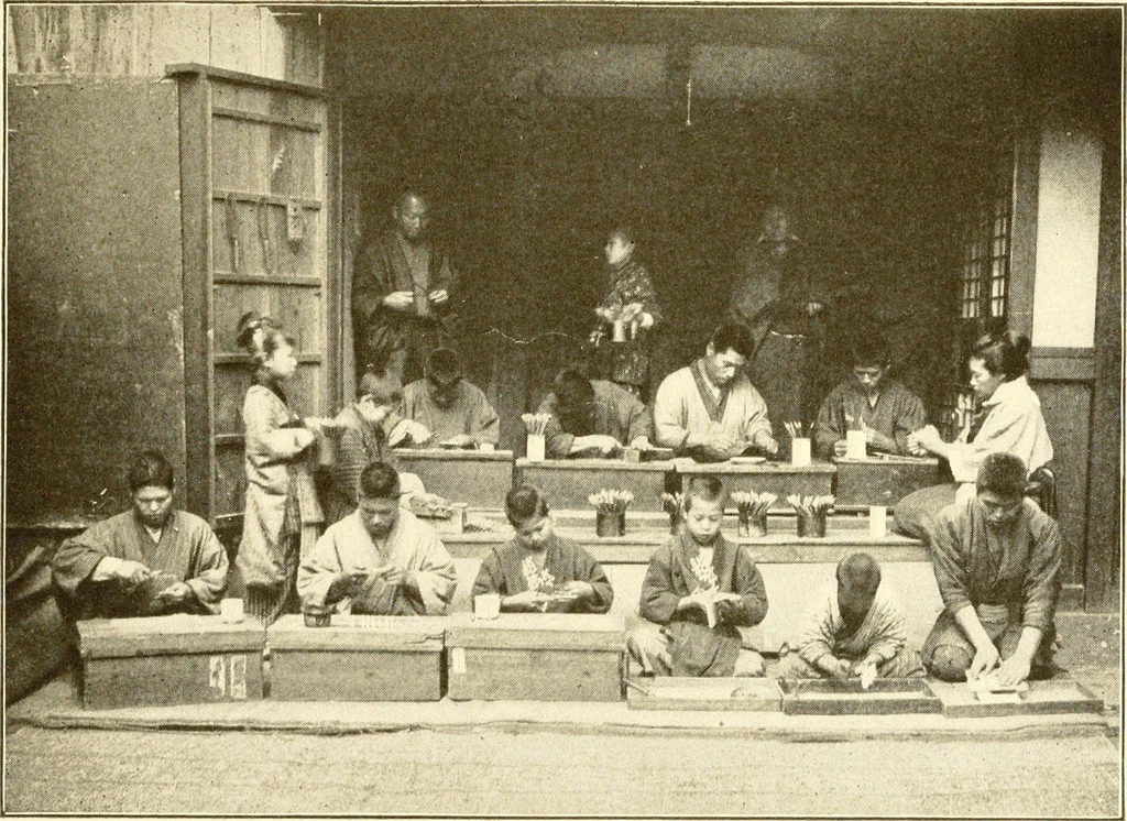 An illustration from Catalogue of Japanese artists' materials / Bunkio Matsuki., 1904, leaf 4
