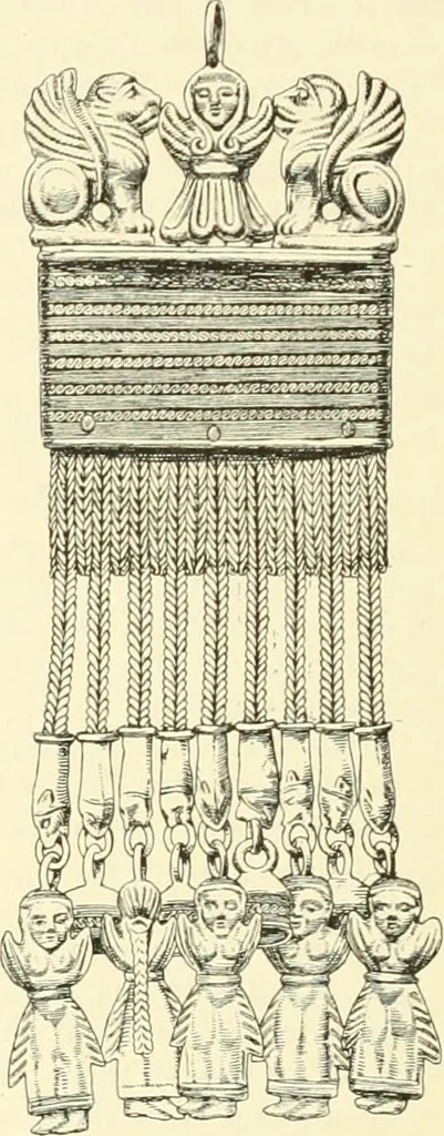 An illustration from Catalogue of the jewellery, Greek, Etruscan, and Roman, in the departments of antiquities, British Museum, 1911, leaf 191