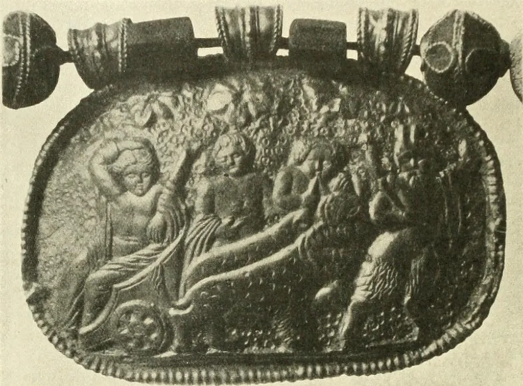 An illustration from Catalogue of the jewellery, Greek, Etruscan, and Roman, in the departments of antiquities, British Museum, 1911, leaf 213