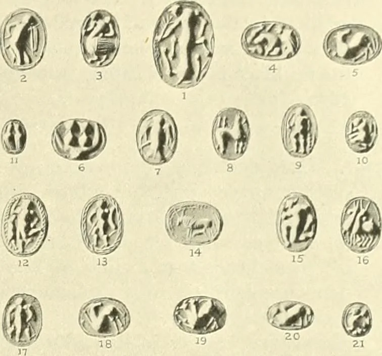An illustration from Catalogue of the jewellery, Greek, Etruscan, and Roman, in the departments of antiquities, British Museum, 1911, leaf 326