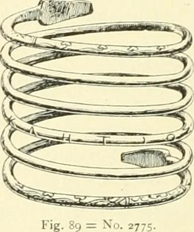 An illustration from Catalogue of the jewellery, Greek, Etruscan, and Roman, in the departments of antiquities, British Museum, 1911, leaf 391