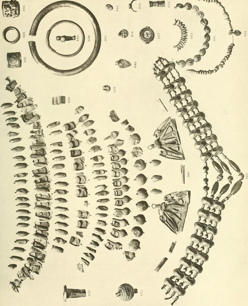 An illustration from Catalogue of the jewellery, Greek, Etruscan, and Roman, in the departments of antiquities, British Museum, 1911, leaf 476