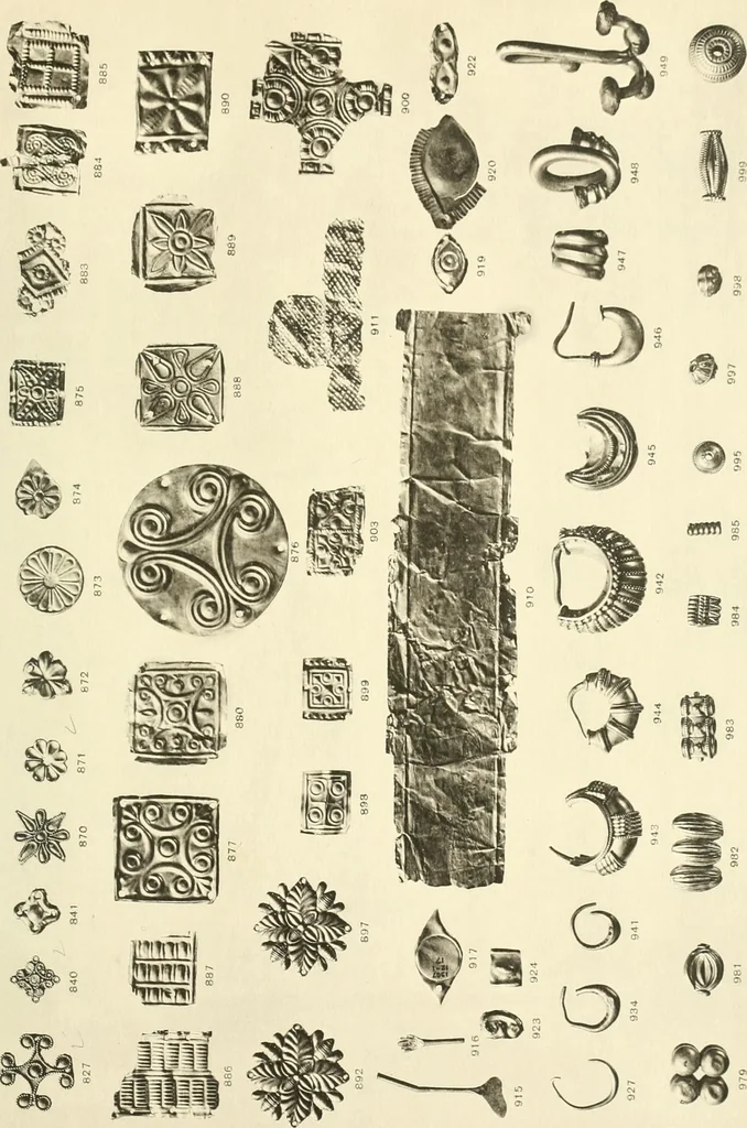 An illustration from Catalogue of the jewellery, Greek, Etruscan, and Roman, in the departments of antiquities, British Museum, 1911, leaf 484