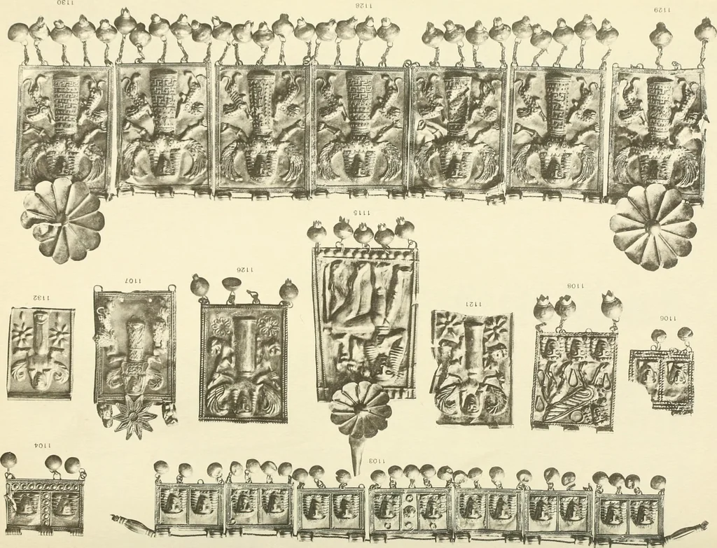 An illustration from Catalogue of the jewellery, Greek, Etruscan, and Roman, in the departments of antiquities, British Museum, 1911, leaf 488