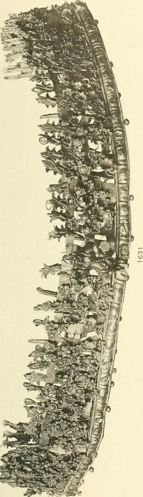 An illustration from Catalogue of the jewellery, Greek, Etruscan, and Roman, in the departments of antiquities, British Museum, 1911, leaf 524