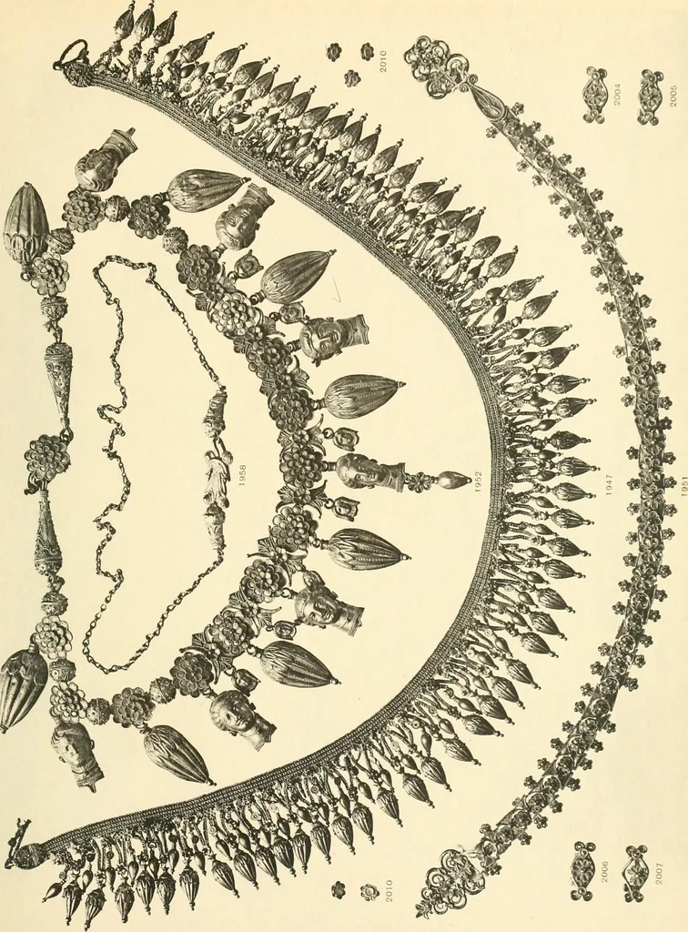 An illustration from Catalogue of the jewellery, Greek, Etruscan, and Roman, in the departments of antiquities, British Museum, 1911, leaf 536