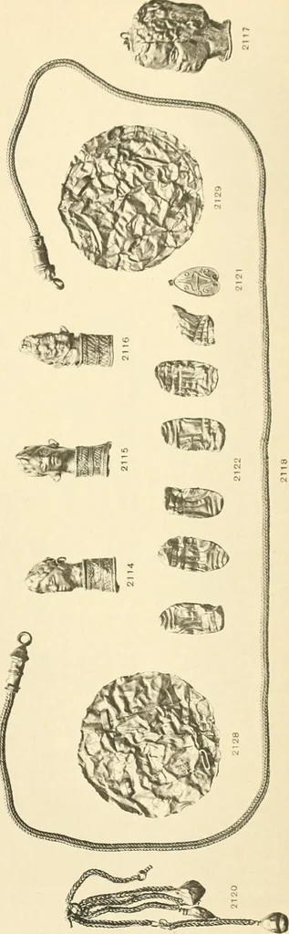 An illustration from Catalogue of the jewellery, Greek, Etruscan, and Roman, in the departments of antiquities, British Museum, 1911, leaf 548
