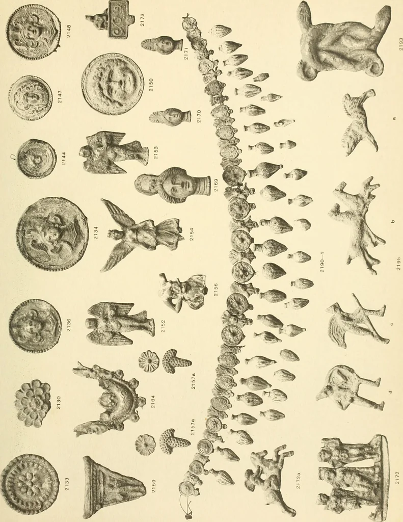 An illustration from Catalogue of the jewellery, Greek, Etruscan, and Roman, in the departments of antiquities, British Museum, 1911, leaf 550