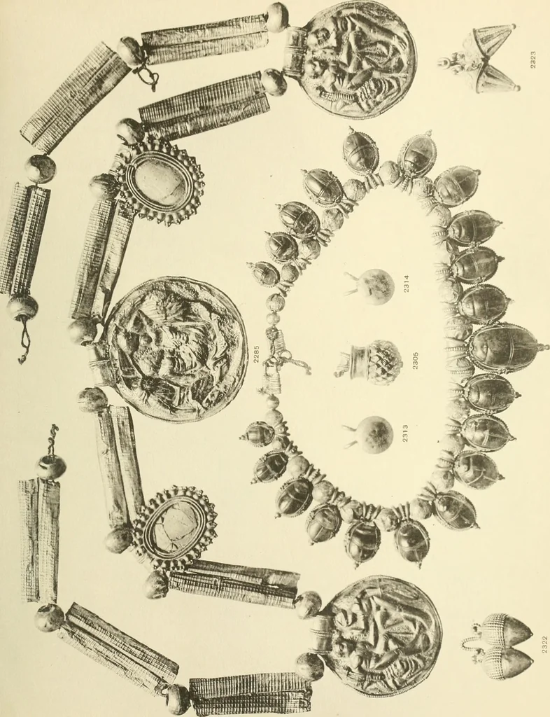 An illustration from Catalogue of the jewellery, Greek, Etruscan, and Roman, in the departments of antiquities, British Museum, 1911, leaf 558