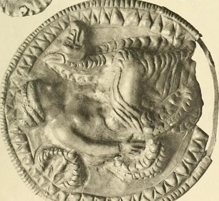 An illustration from Catalogue of the jewellery, Greek, Etruscan, and Roman, in the departments of antiquities, British Museum, 1911, leaf 606
