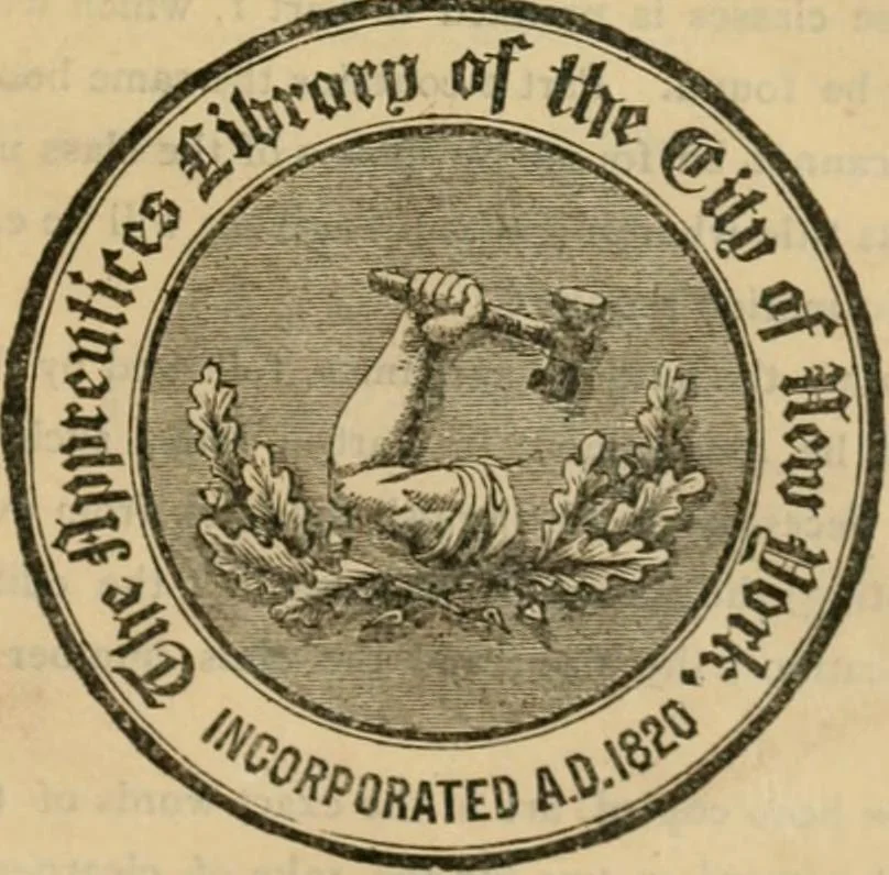 An illustration from Catalogue of the J. Morgan Slade library and other architectural works in the Apprentices' library and Supplements no.1-12 to the Finding List of the Apprentices' Library, 1892, leaf 4