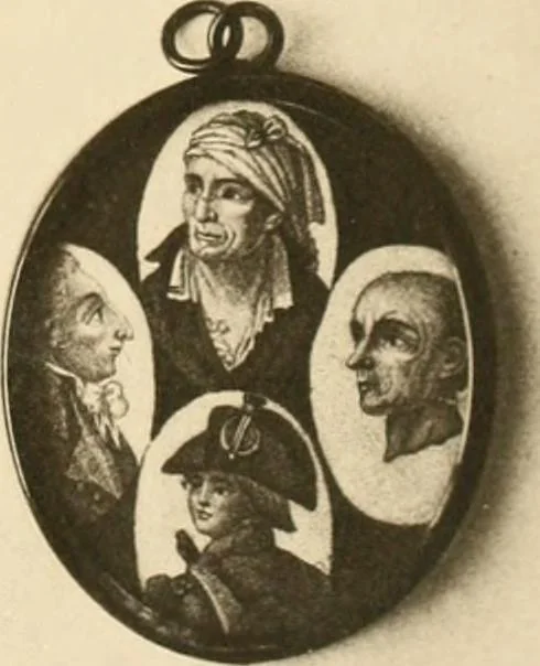 An illustration from Catalogue of mediæval & later antiquities contained in the Mayer Museum, including the Mather collection of miniatures and medals relating to the Bonaparte family, 1883, leaf 122