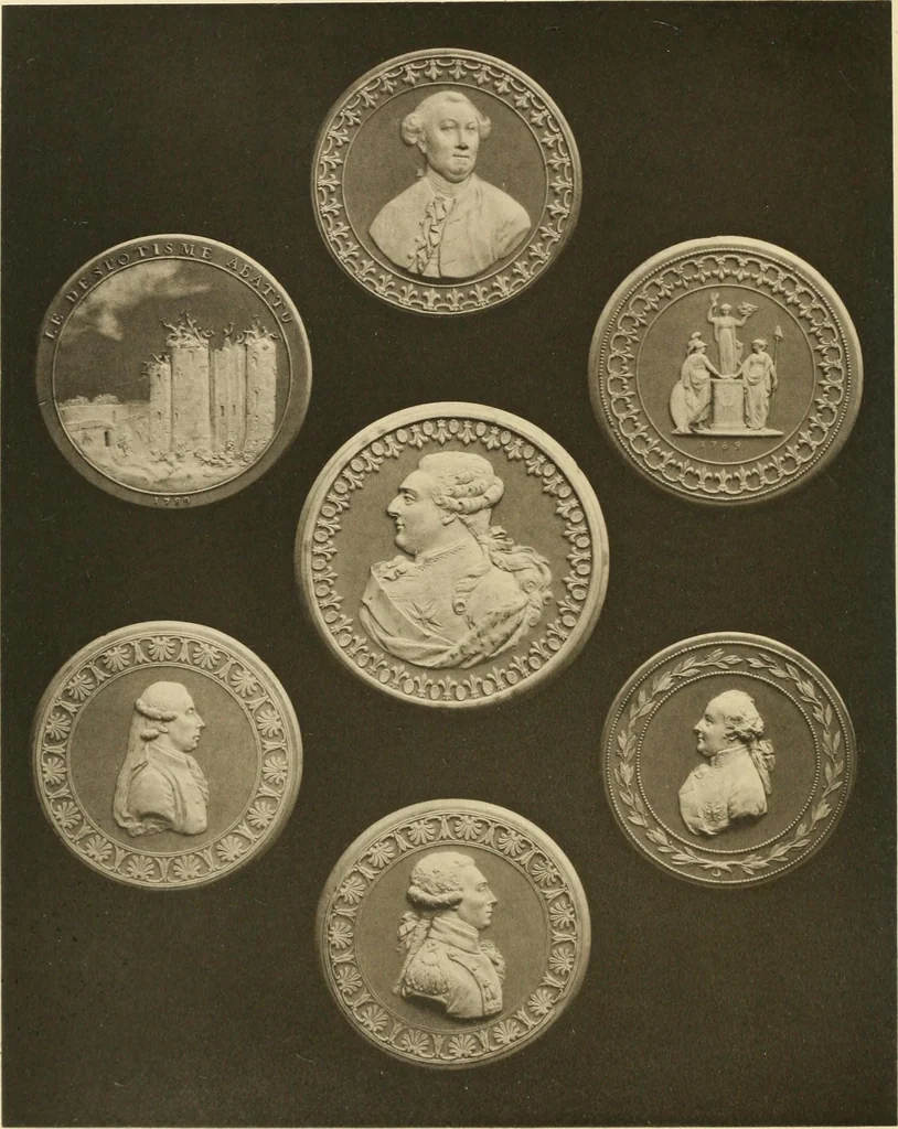 An illustration from Catalogue of mediæval & later antiquities contained in the Mayer Museum, including the Mather collection of miniatures and medals relating to the Bonaparte family, 1883, leaf 141
