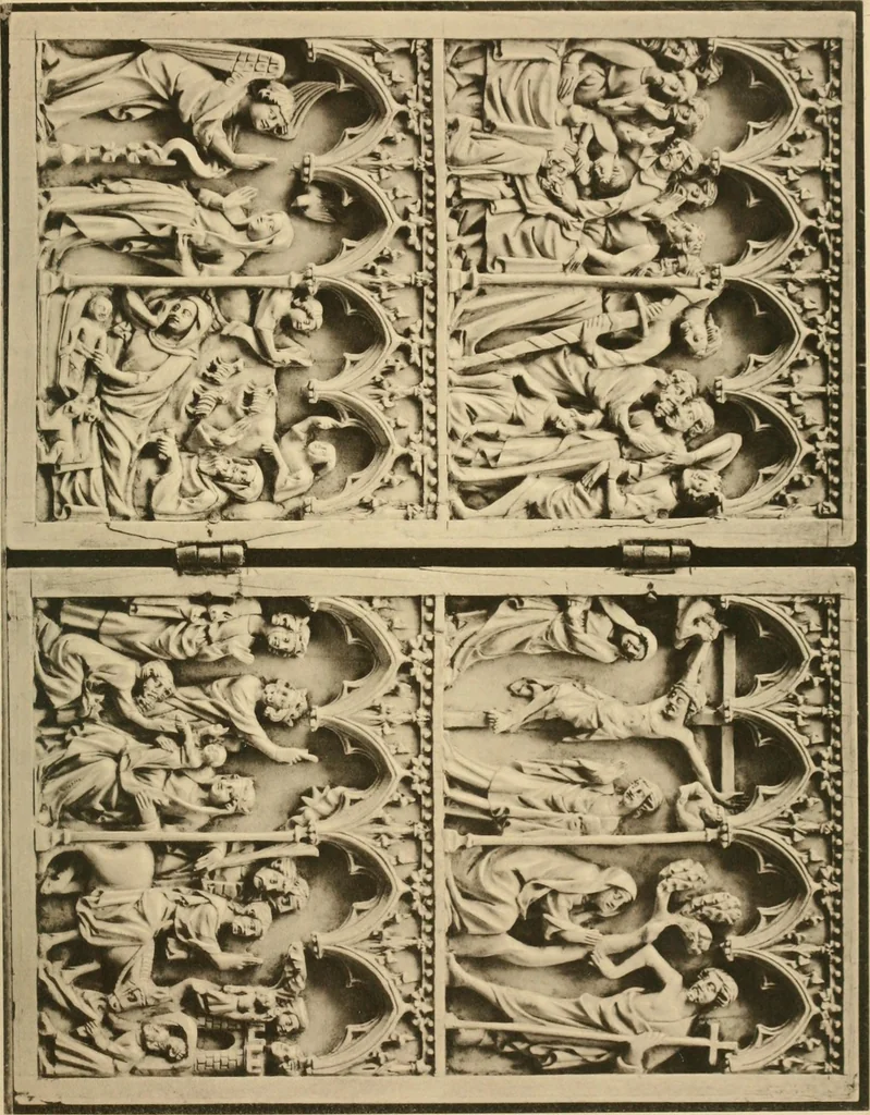 An illustration from Catalogue of mediæval & later antiquities contained in the Mayer Museum, including the Mather collection of miniatures and medals relating to the Bonaparte family, 1883, leaf 54