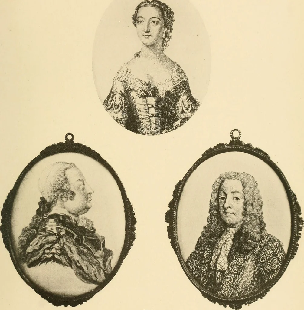 An illustration from Catalogue of mediæval & later antiquities contained in the Mayer Museum, including the Mather collection of miniatures and medals relating to the Bonaparte family, 1883, leaf 94