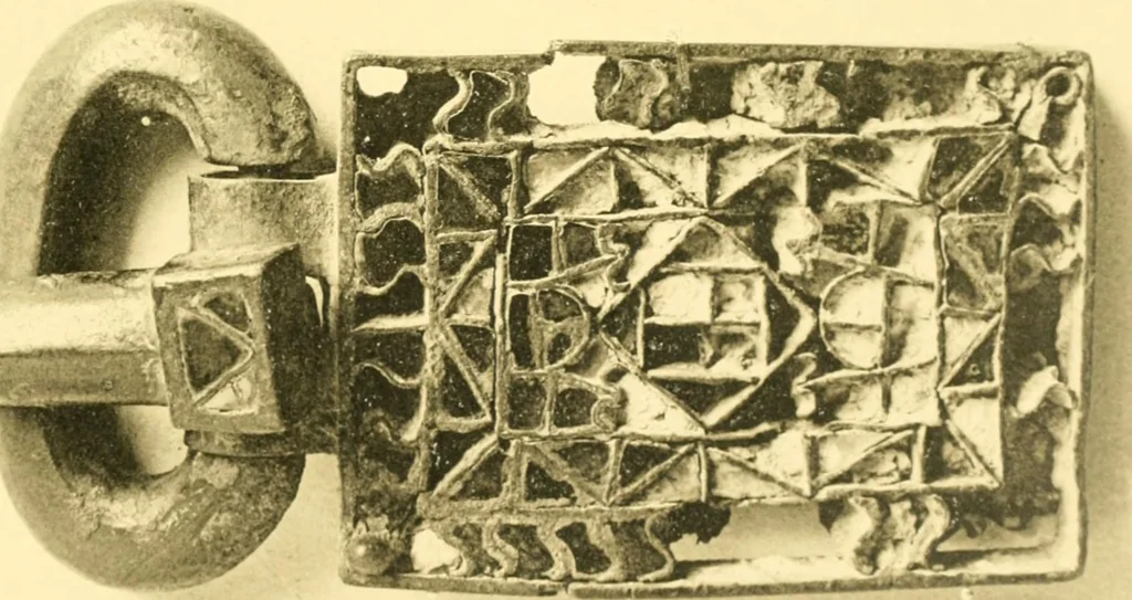 An illustration from Catalogue of the mediaeval ivories, enamels, jewellery, gems and miscellaneous objects bequeathed to the museum by Frank McClean, 1912, leaf 146