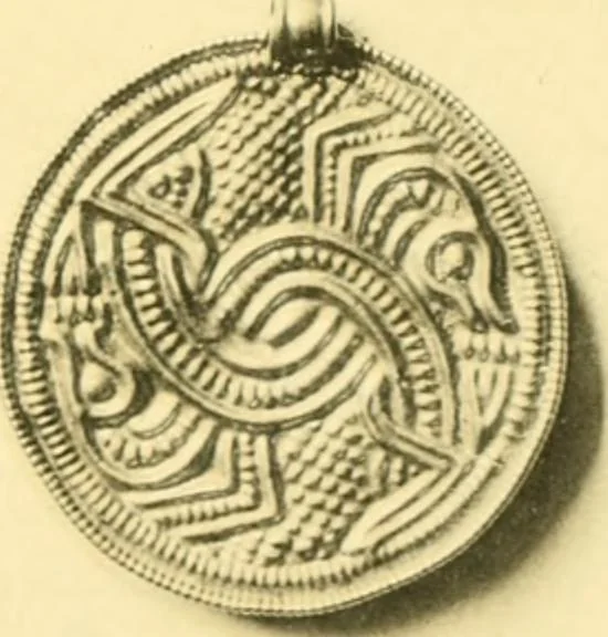 An illustration from Catalogue of the mediaeval ivories, enamels, jewellery, gems and miscellaneous objects bequeathed to the museum by Frank McClean, 1912, leaf 148