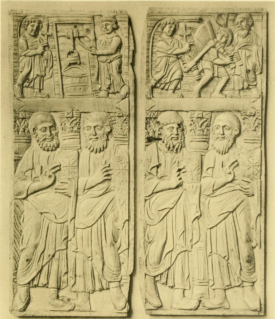 An illustration from Catalogue of the mediaeval ivories, enamels, jewellery, gems and miscellaneous objects bequeathed to the museum by Frank McClean, 1912, leaf 150