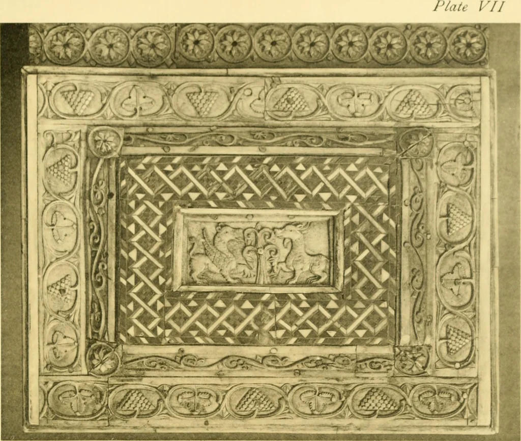 An illustration from Catalogue of the mediaeval ivories, enamels, jewellery, gems and miscellaneous objects bequeathed to the museum by Frank McClean, 1912, leaf 156