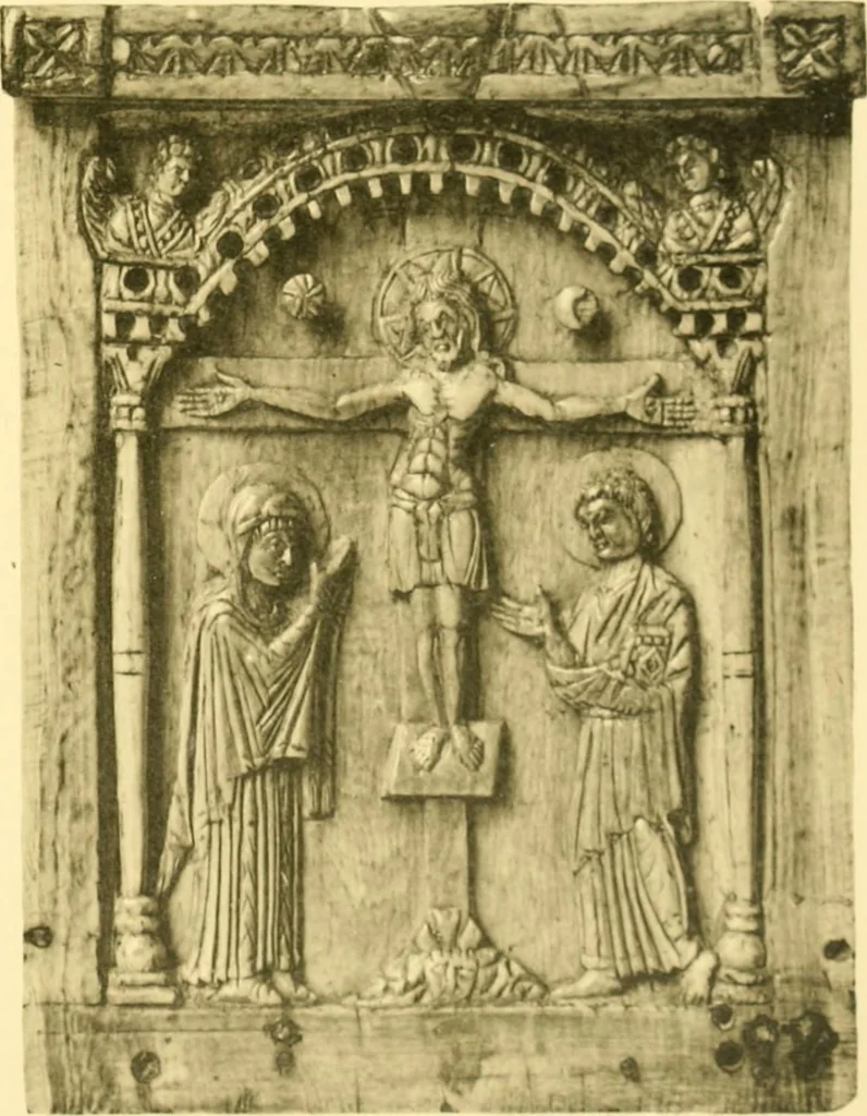 An illustration from Catalogue of the mediaeval ivories, enamels, jewellery, gems and miscellaneous objects bequeathed to the museum by Frank McClean, 1912, leaf 158