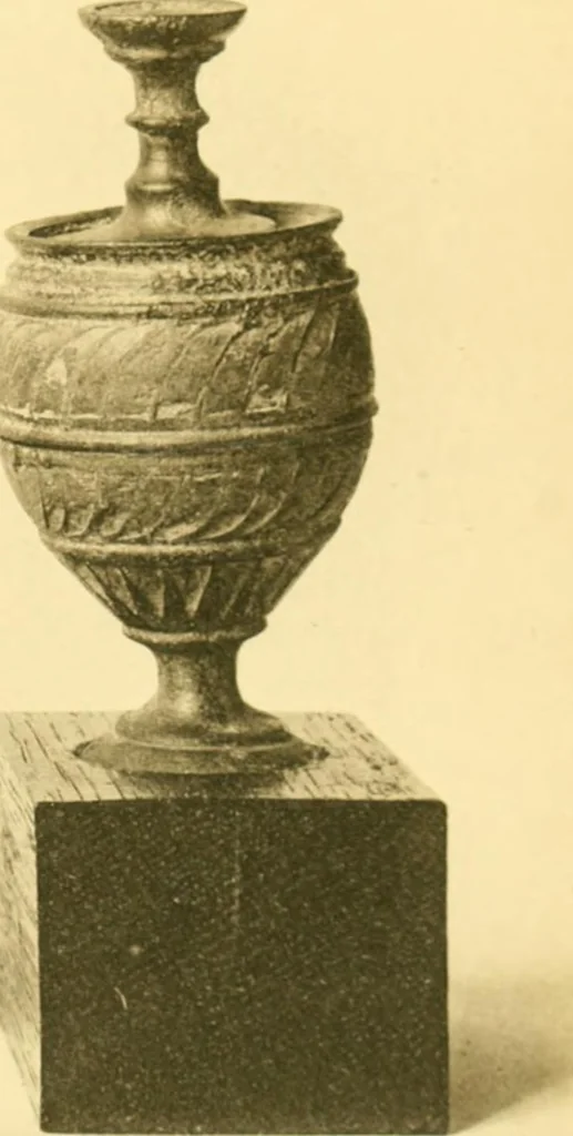 An illustration from Catalogue of the mediaeval ivories, enamels, jewellery, gems and miscellaneous objects bequeathed to the museum by Frank McClean, 1912, leaf 166
