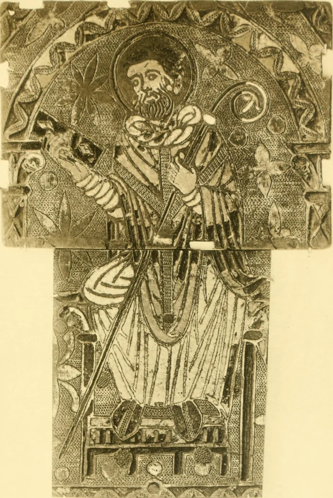 An illustration from Catalogue of the mediaeval ivories, enamels, jewellery, gems and miscellaneous objects bequeathed to the museum by Frank McClean, 1912, leaf 168