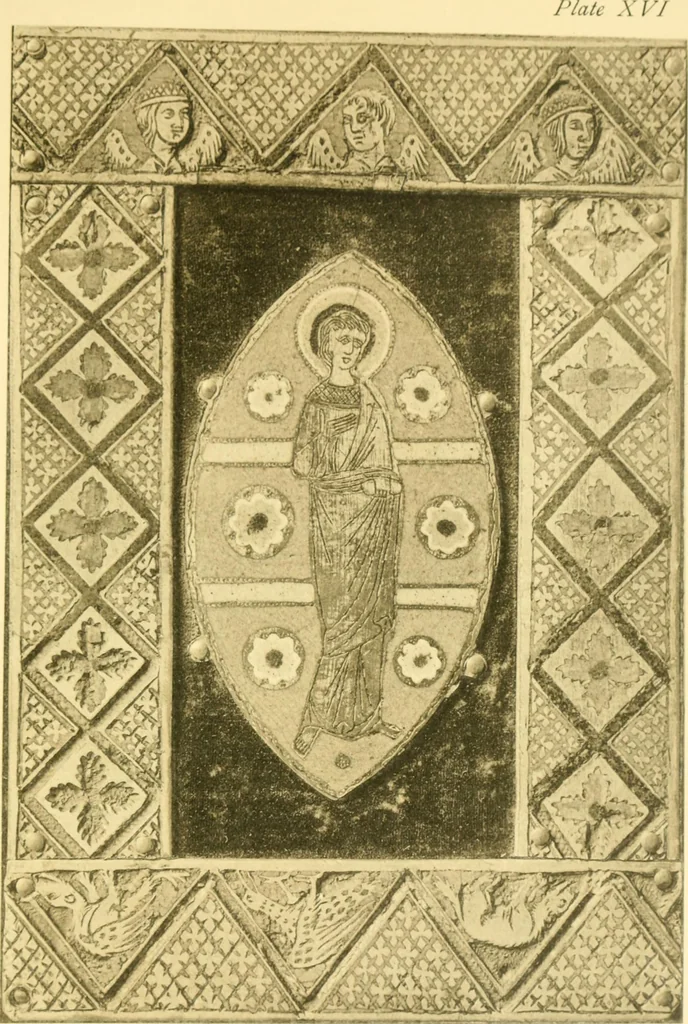 An illustration from Catalogue of the mediaeval ivories, enamels, jewellery, gems and miscellaneous objects bequeathed to the museum by Frank McClean, 1912, leaf 174