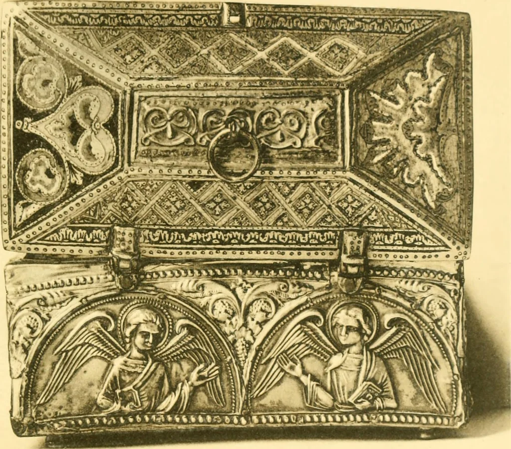 An illustration from Catalogue of the mediaeval ivories, enamels, jewellery, gems and miscellaneous objects bequeathed to the museum by Frank McClean, 1912, leaf 176
