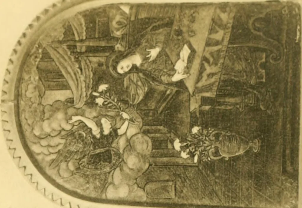 An illustration from Catalogue of the mediaeval ivories, enamels, jewellery, gems and miscellaneous objects bequeathed to the museum by Frank McClean, 1912, leaf 188