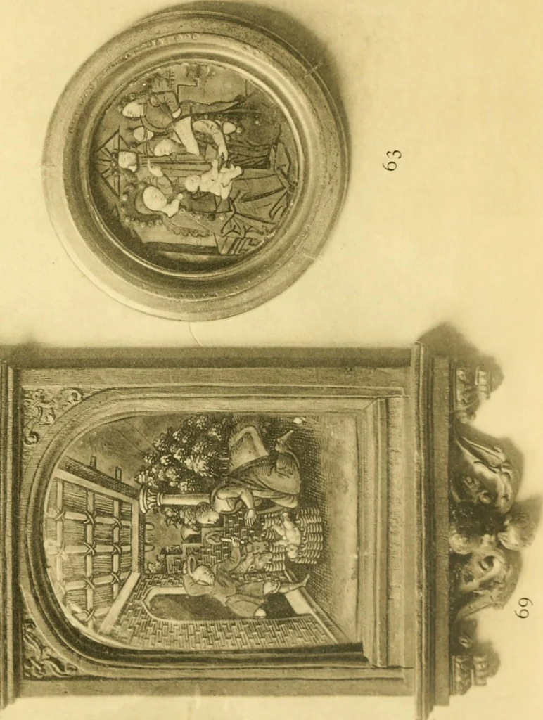 An illustration from Catalogue of the mediaeval ivories, enamels, jewellery, gems and miscellaneous objects bequeathed to the museum by Frank McClean, 1912, leaf 188