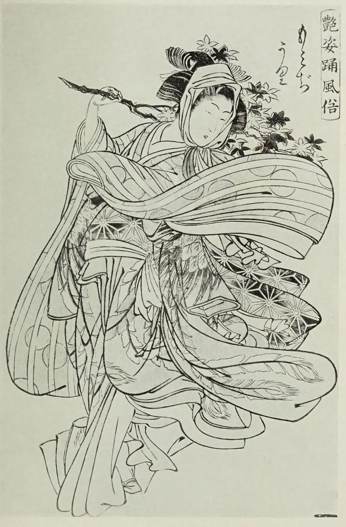 An illustration from Catalogue of a memorial exhibition of Japanese color prints from the collection of the late Clarence Buckingham : with notes explanatory and descriptive and an introductory essay by Frederick William Gookin : [held] January 12 to February 21, 1915, 1915, leaf 147