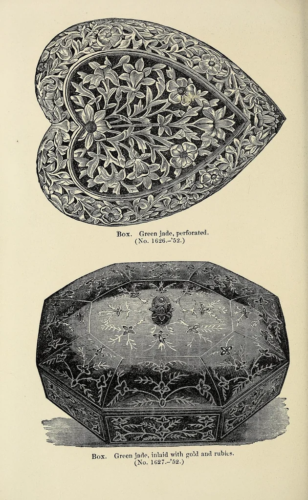 An illustration from ... Catalogue of the objects of Indian art exhibited in the South Kensington Museum ... Illustrated by woodcuts, and by a map of India showing the localities of various art industries, 1874, leaf 146