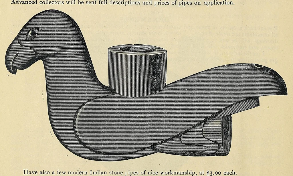 An illustration from Catalogue of old coins, stamps, curios, 1890, leaf 28