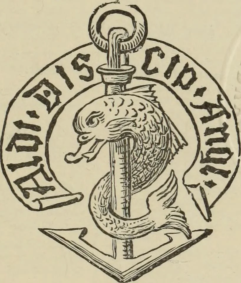 An illustration from A catalogue of old and rare books : being a portion of the stock of and offered for sale by Pickering & Chatto ..., London, 1896, leaf 4