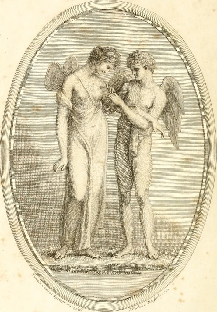 An illustration from A catalogue of one hundred impressions from gems, 1792, leaf 9